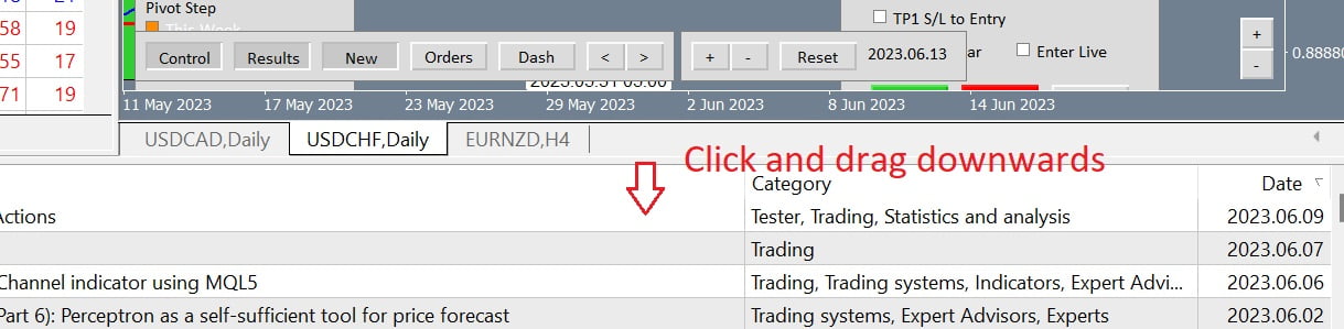 I cannot see or click the Buy/Sell buttons after clicking the “New ...